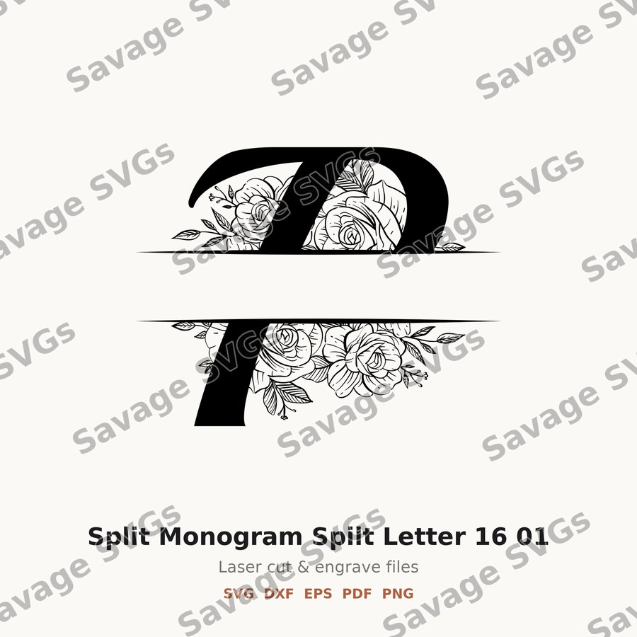 Split Monogram Spilt Letter 16 01