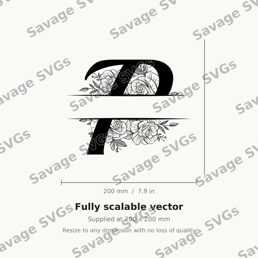 Split Monogram Spilt Letter 16 01