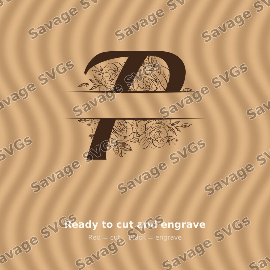 Split Monogram Spilt Letter 16 01