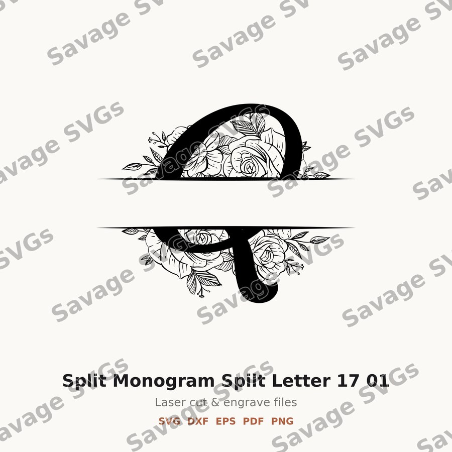 Split Monogram Spilt Letter 17 01