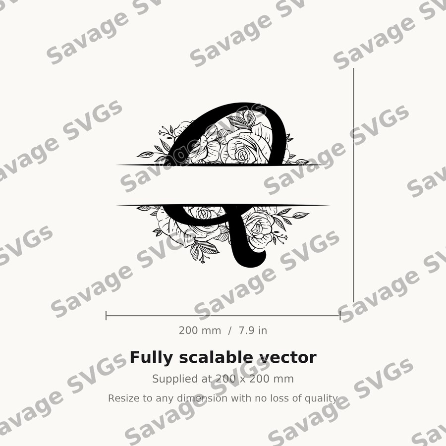 Split Monogram Spilt Letter 17 01