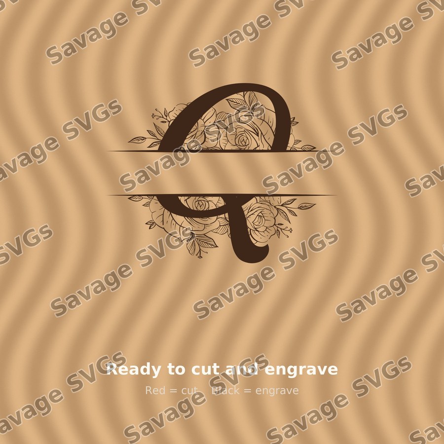 Split Monogram Spilt Letter 17 01