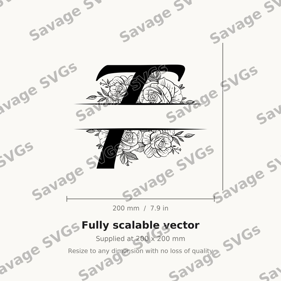 Split Monogram Spilt Letter 20 01