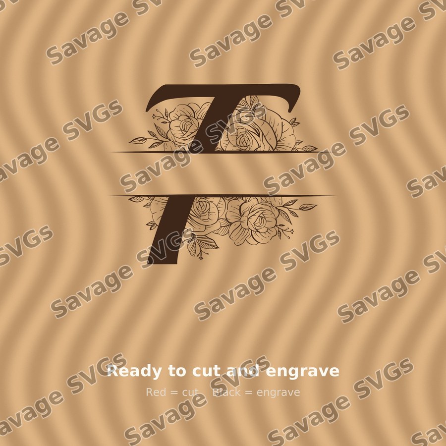 Split Monogram Spilt Letter 20 01
