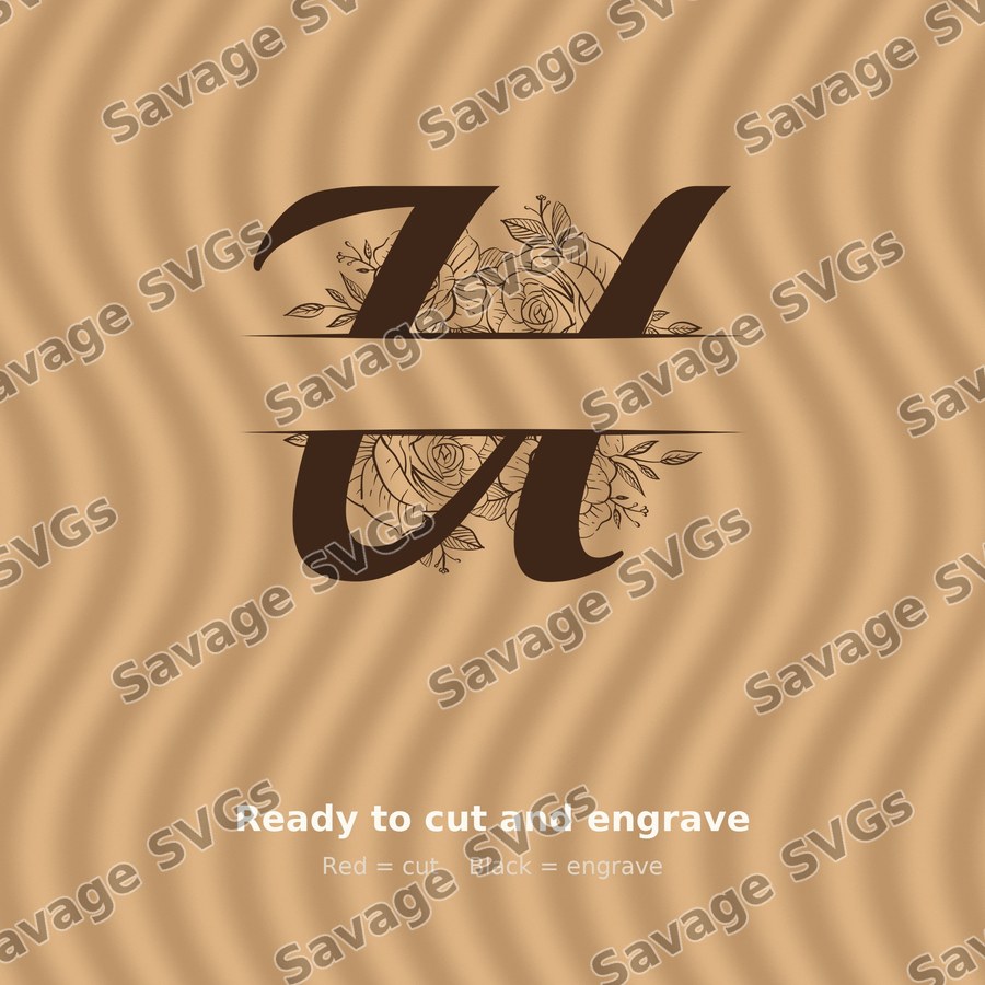 Split Monogram Spilt Letter 21 01