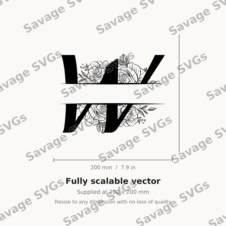 Split Monogram Spilt Letter 23 01