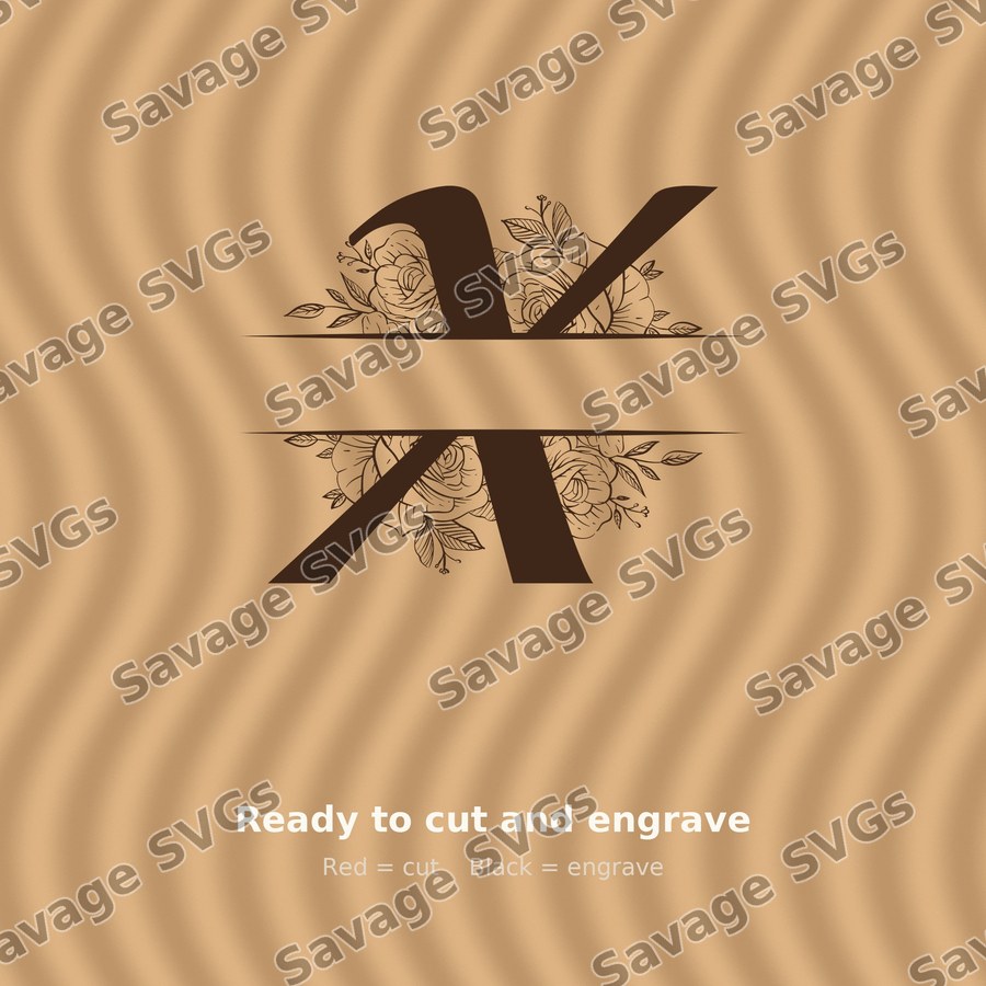 Split Monogram Spilt Letter 24 01