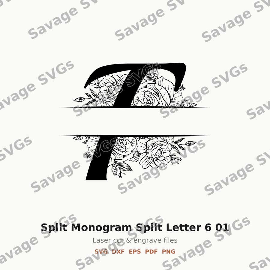 Split Monogram Spilt Letter 6 01