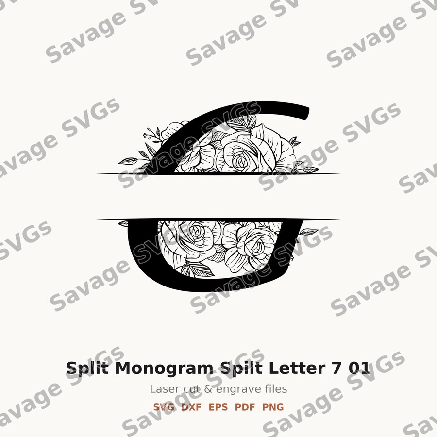 Split Monogram Spilt Letter 7 01