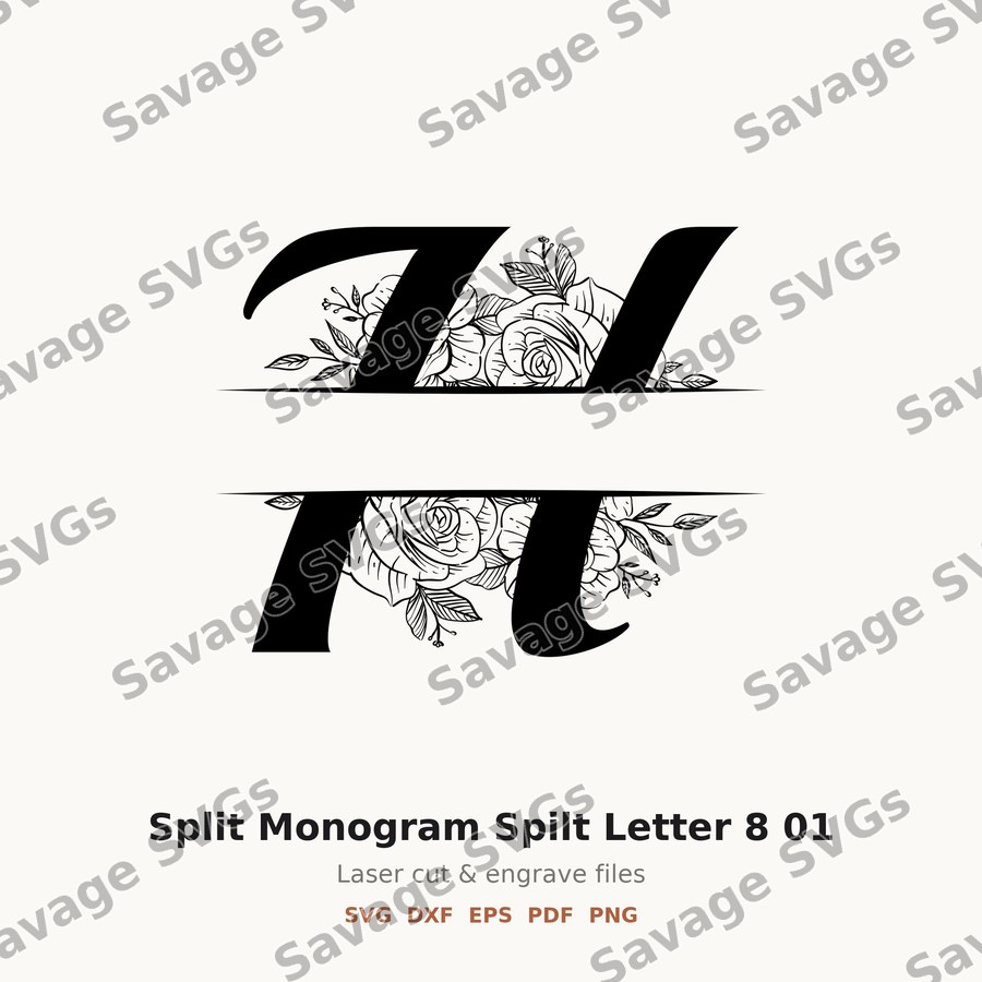 Split Monogram Spilt Letter 8 01