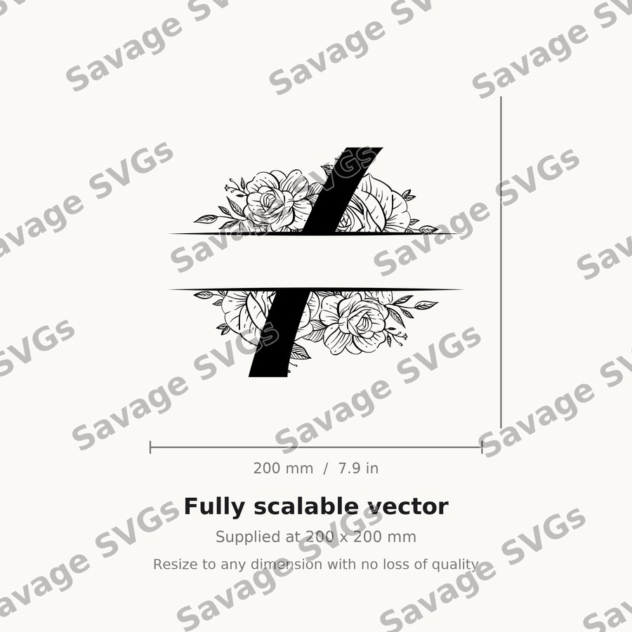 Split Monogram Spilt Letter 9 01