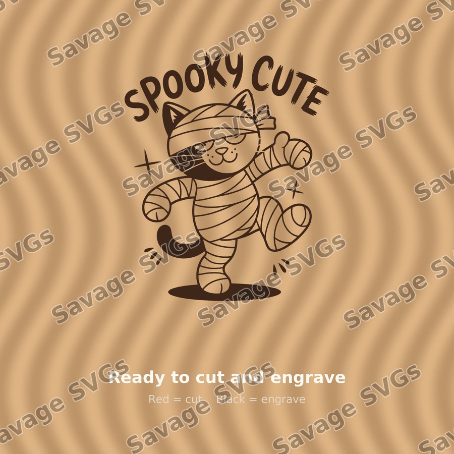 Spooky Cute Mummy Cat