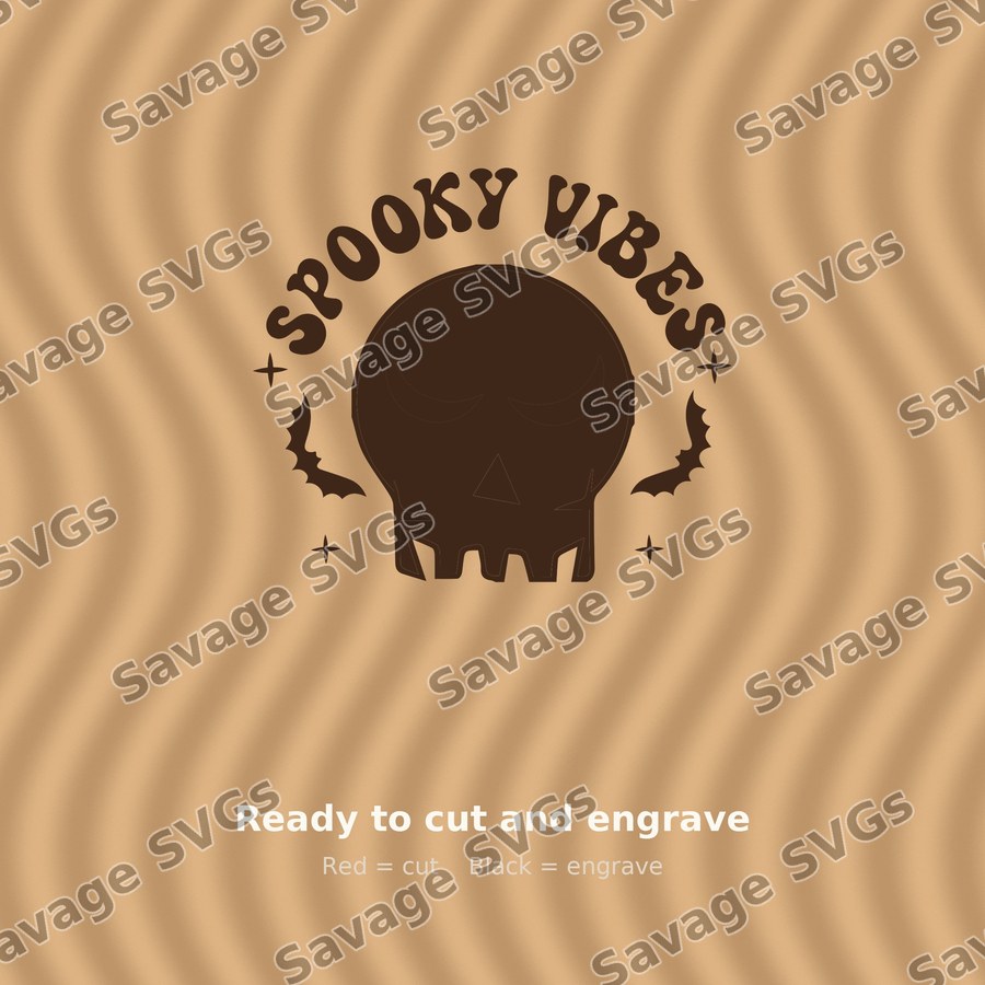 Spooky Vibes Skull