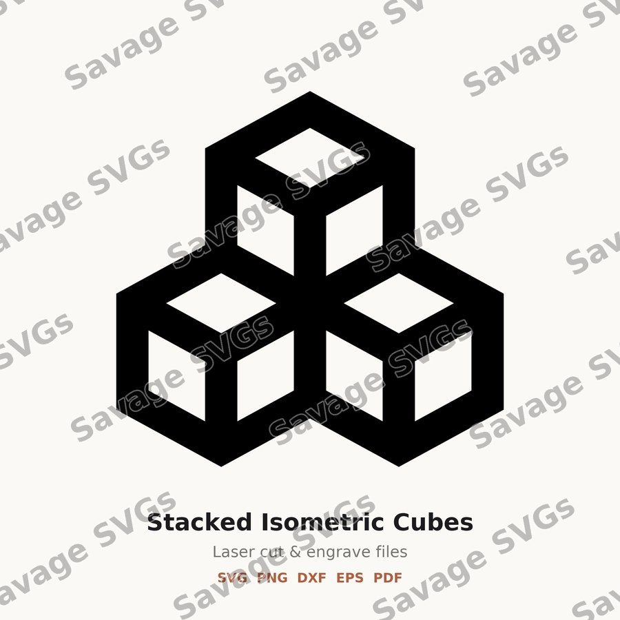 Stacked Isometric Cubes