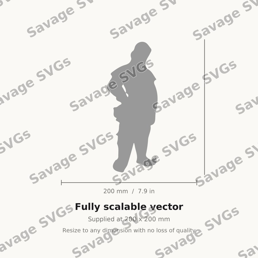 Standing Elf Silhouette