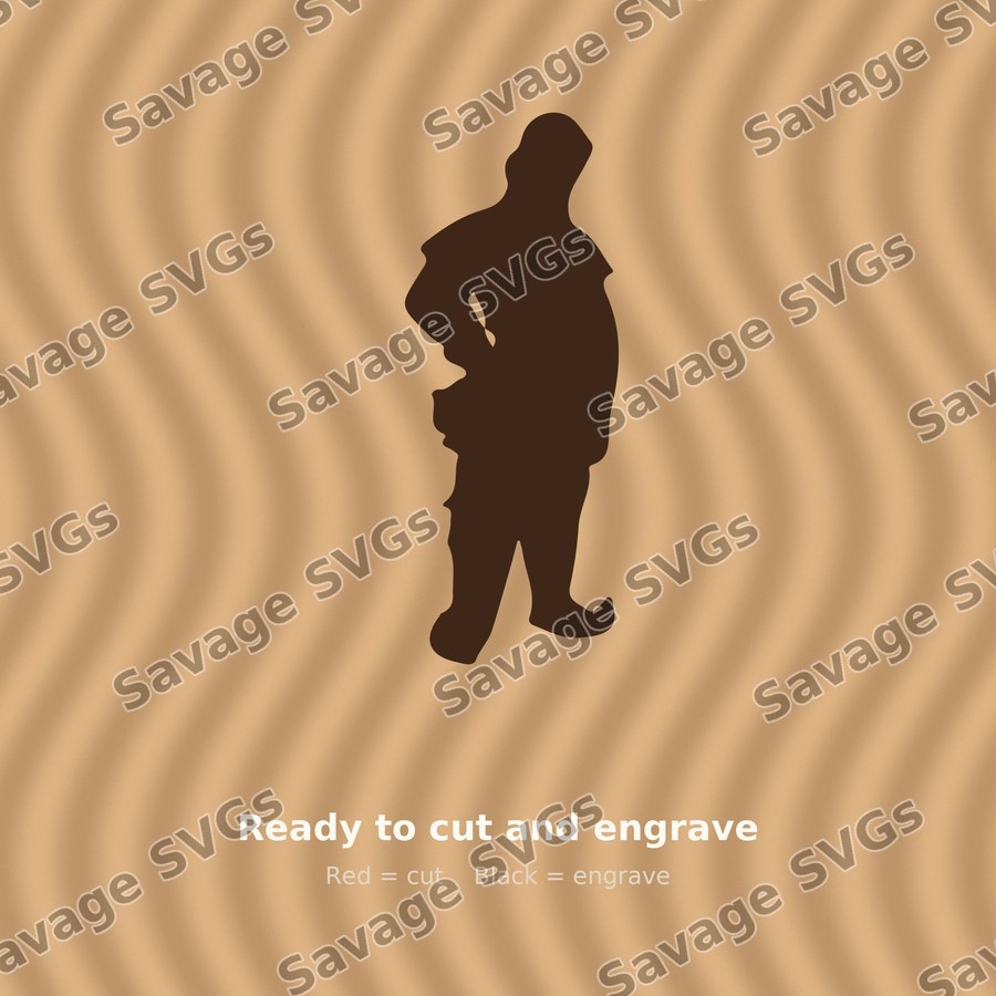 Standing Elf Silhouette