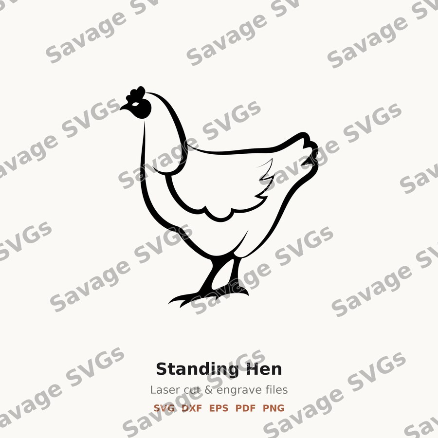 Standing Hen