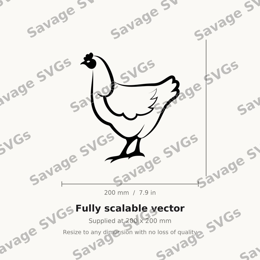 Standing Hen