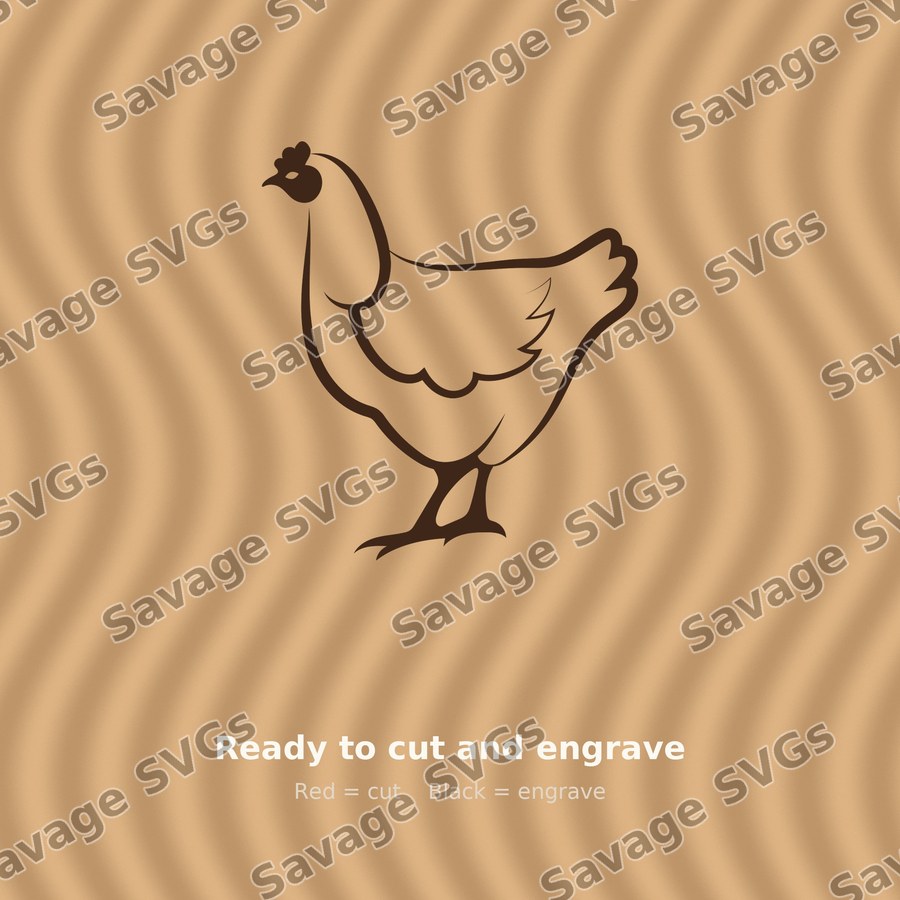Standing Hen
