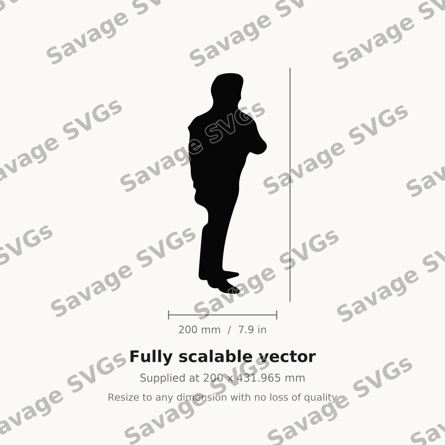 Standing Man Silhouette