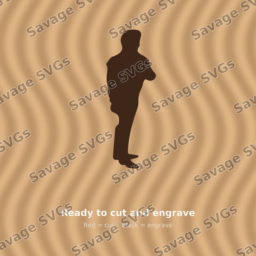 Standing Man Silhouette