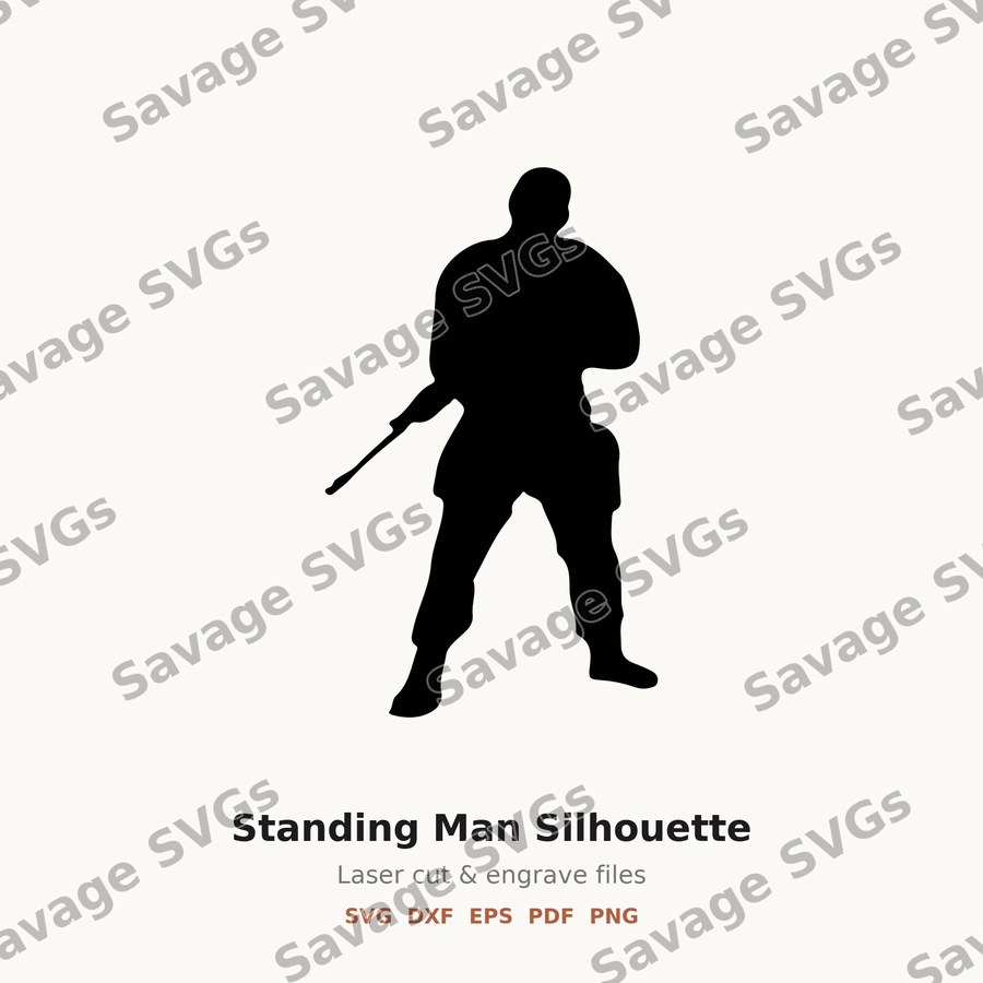 Standing Man Silhouette