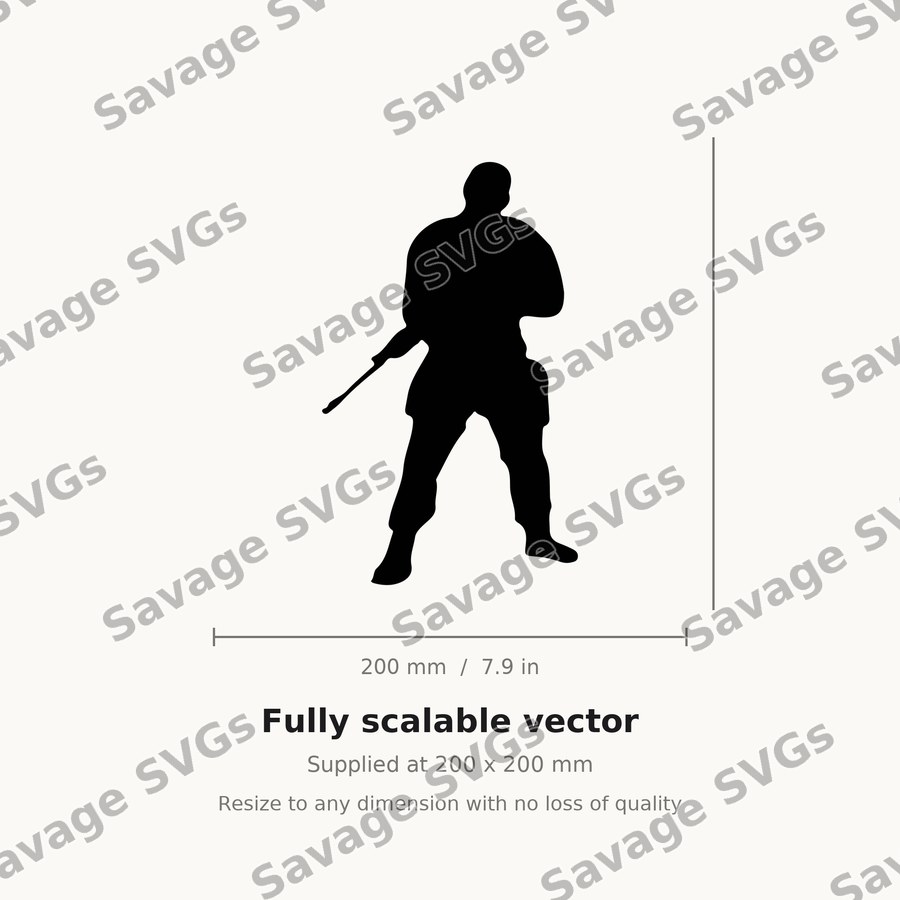 Standing Man Silhouette