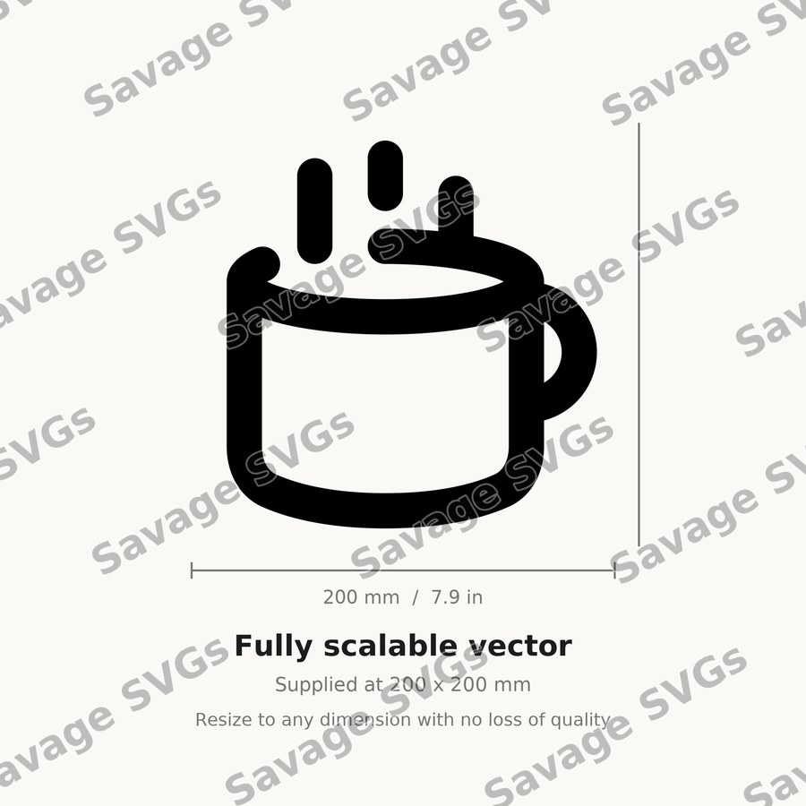 Steaming Coffee Mug