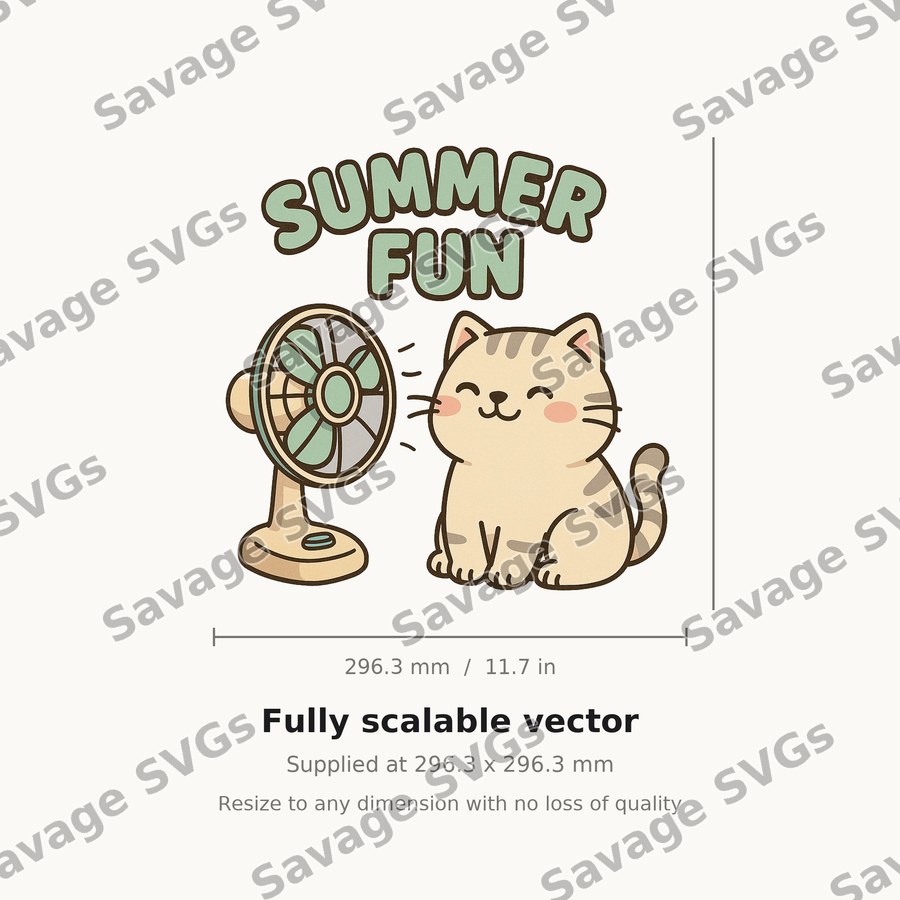 Summer Fun Cat