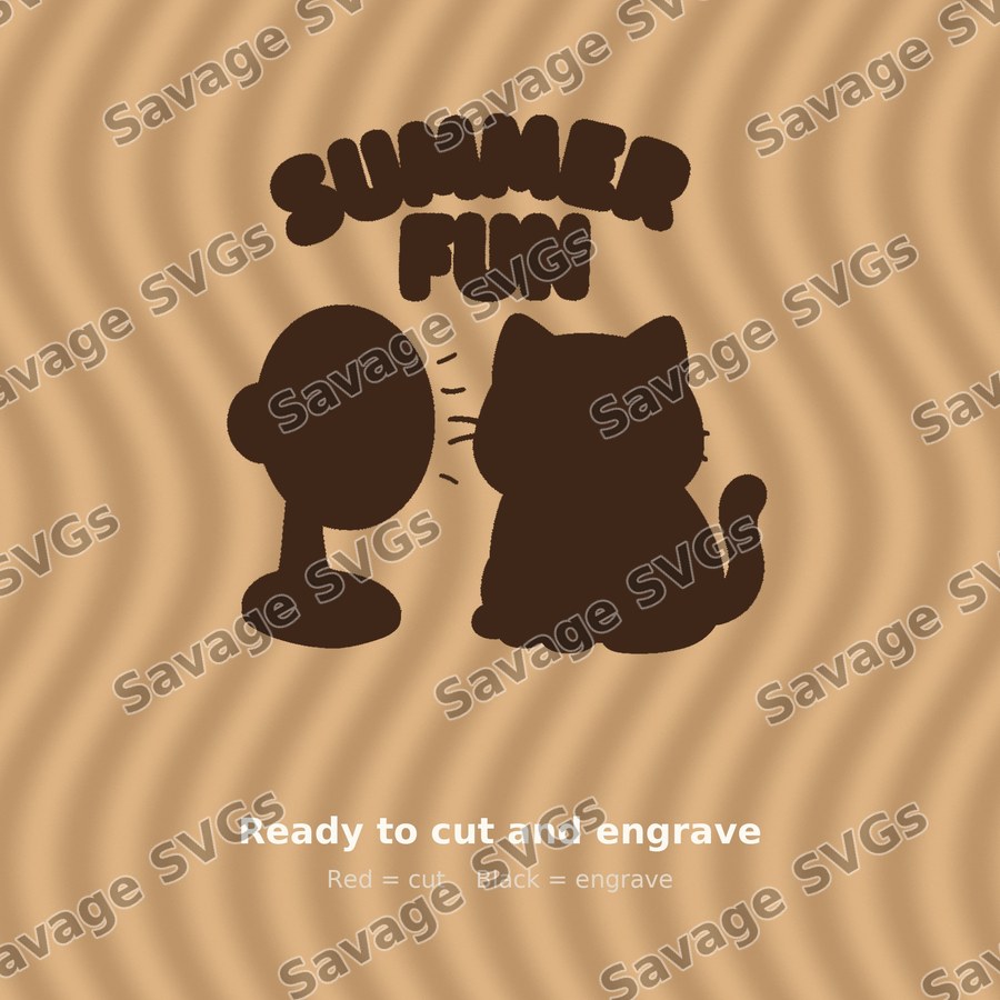 Summer Fun Cat