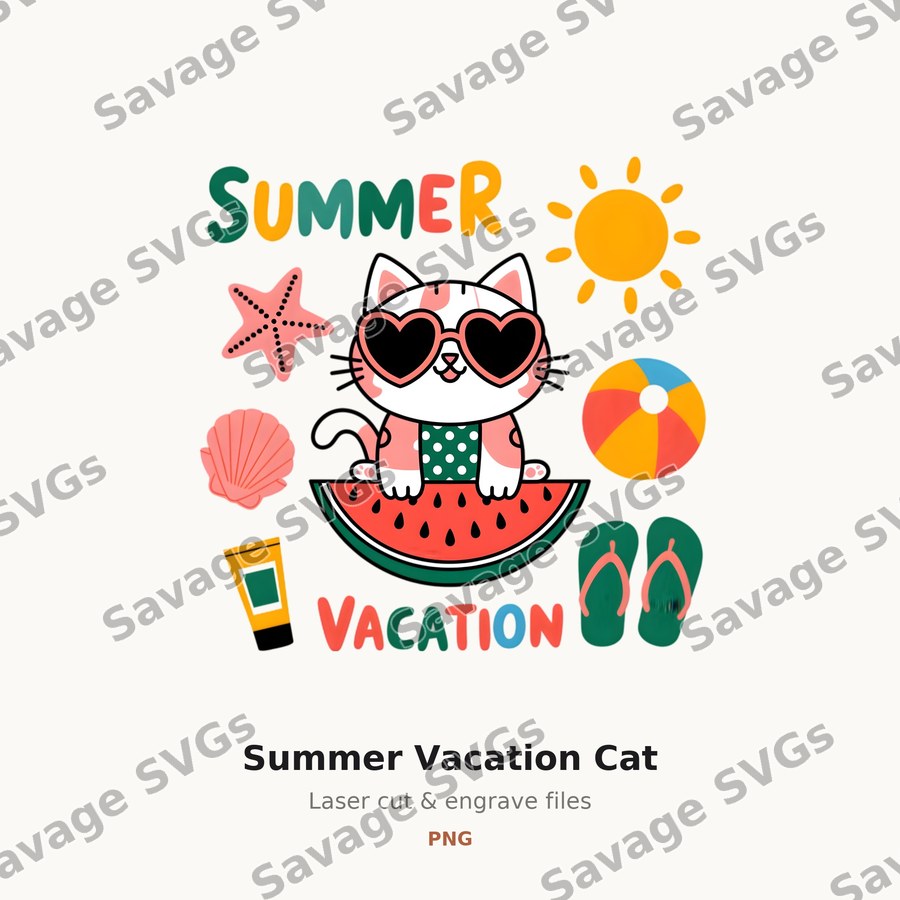 Summer Vacation Cat