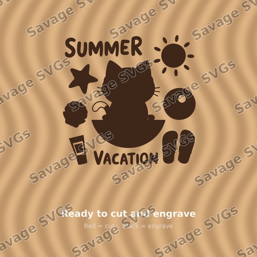 Summer Vacation Cat