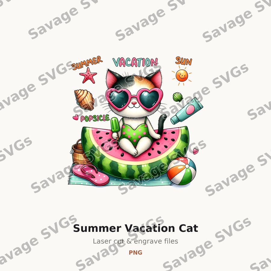 Summer Vacation Cat