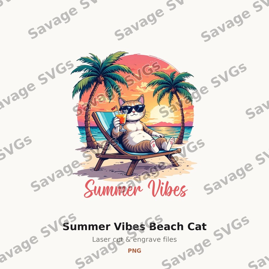 Summer Vibes Beach Cat
