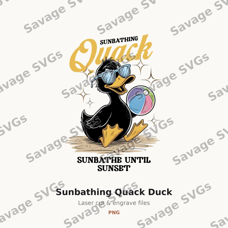 Sunbathing Quack Duck