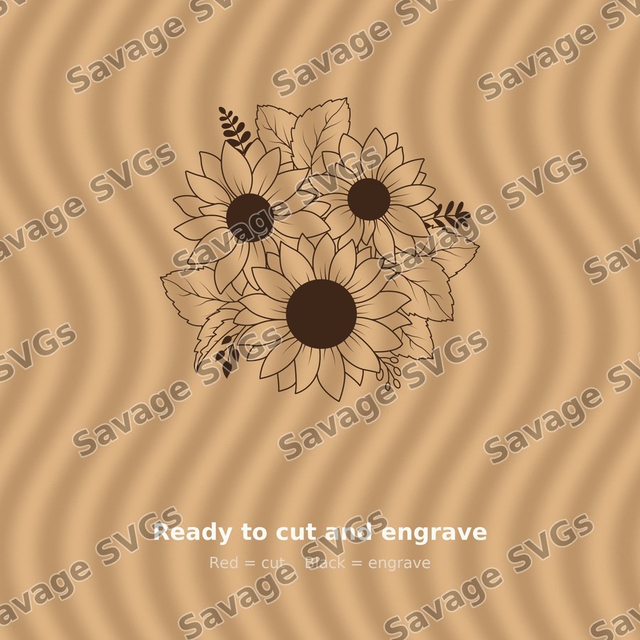 Sunflower 14 In Black And White 01