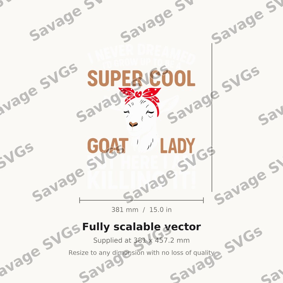 Super Cool Goat Lady