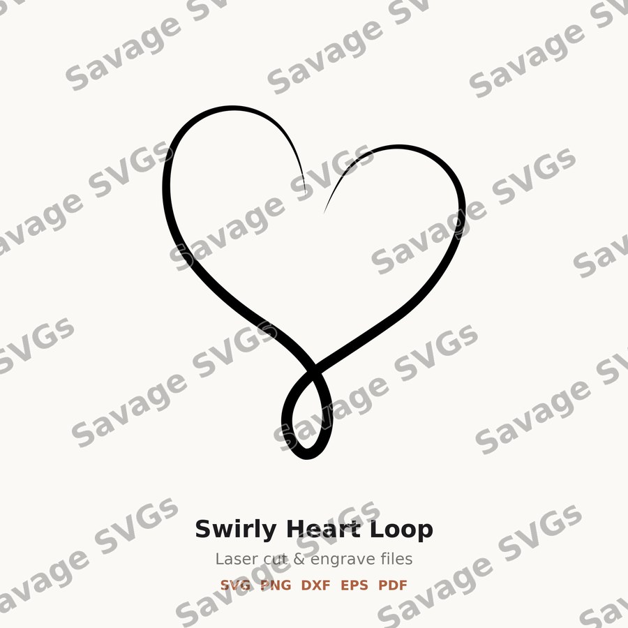 Swirly Heart Loop