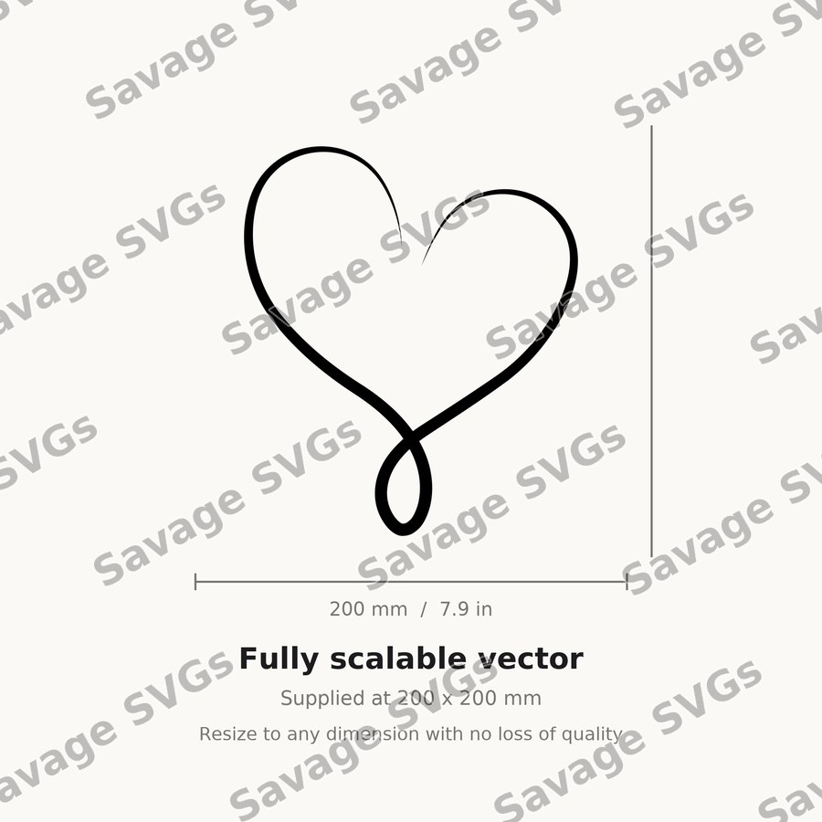 Swirly Heart Loop