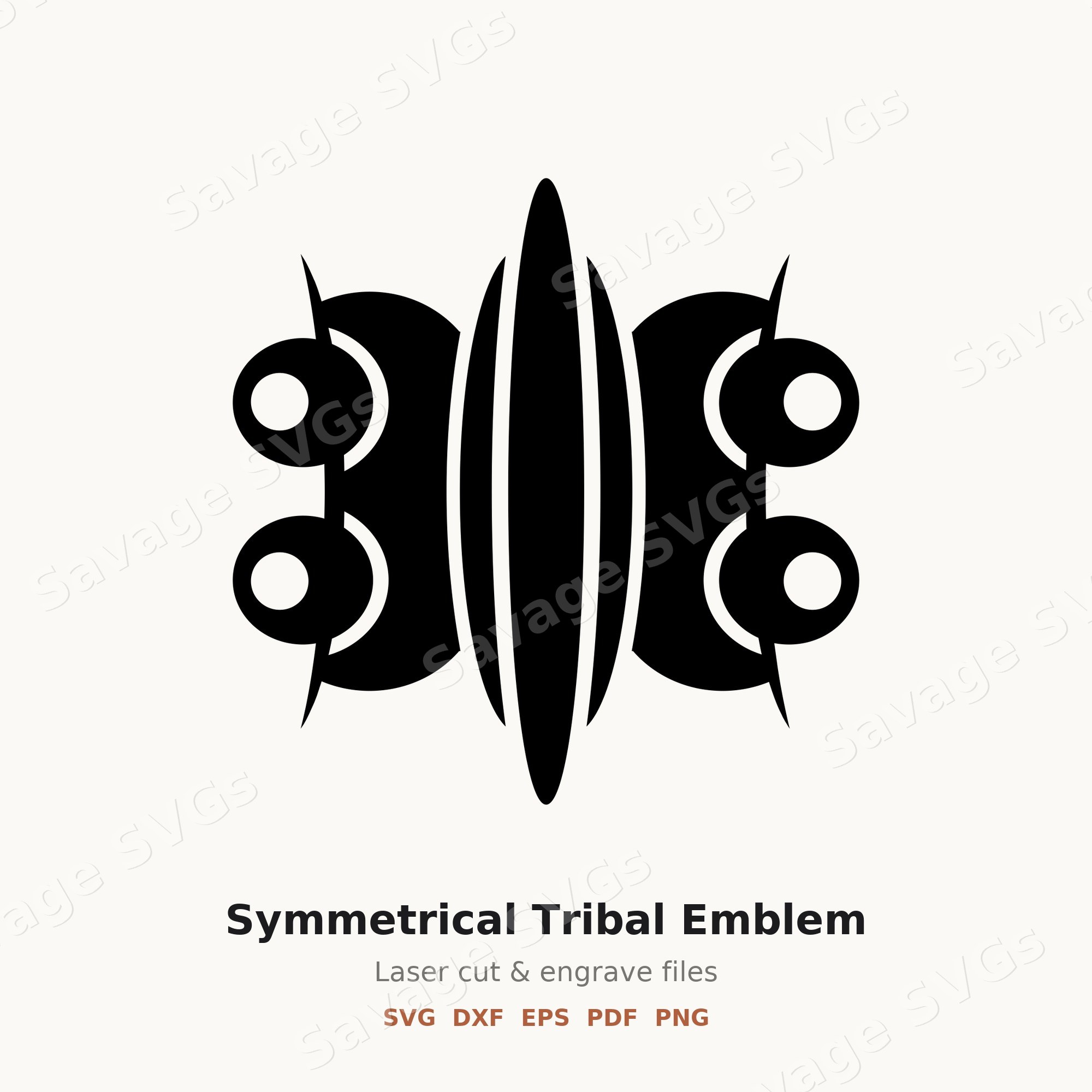 Symmetrical Tribal Emblem