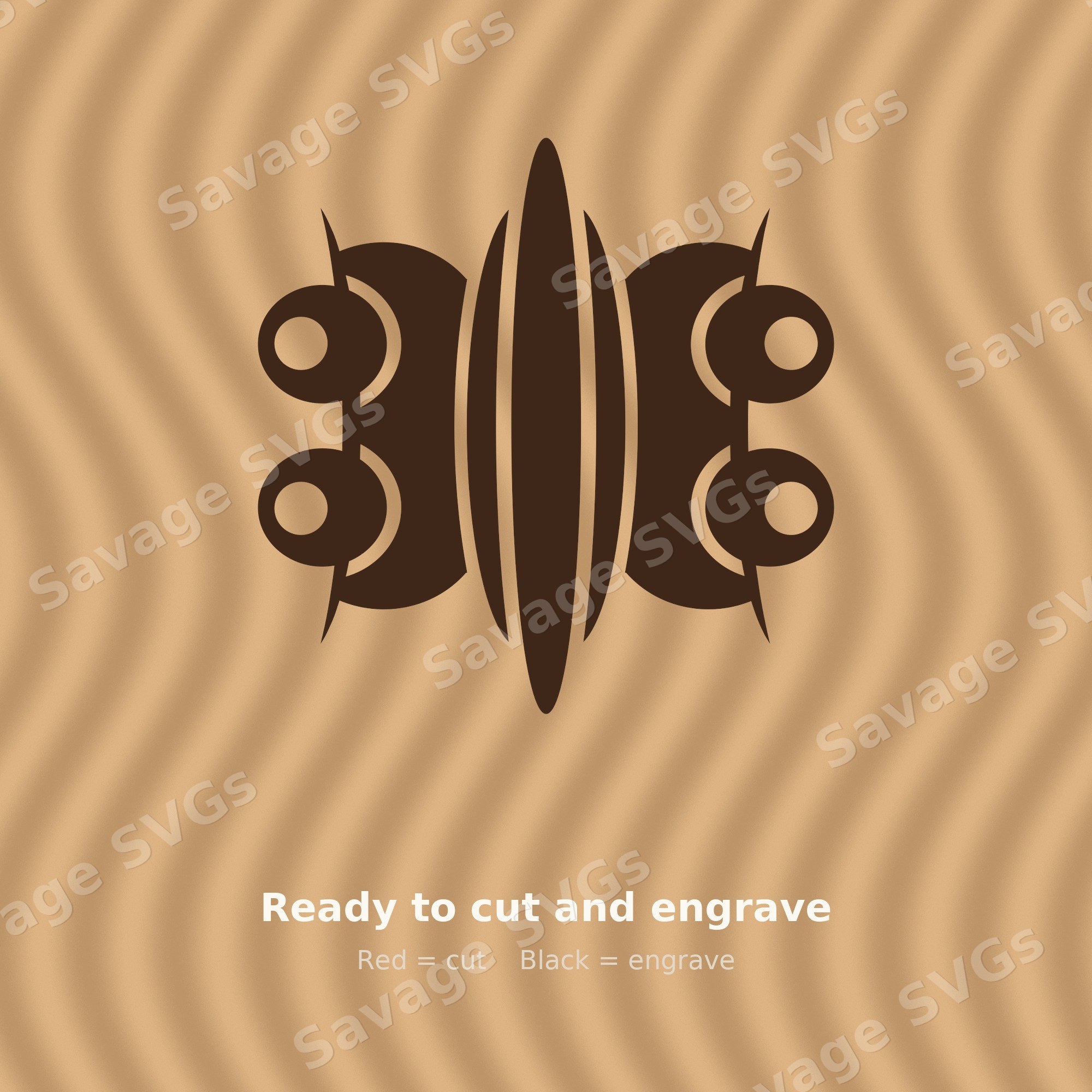 Symmetrical Tribal Emblem