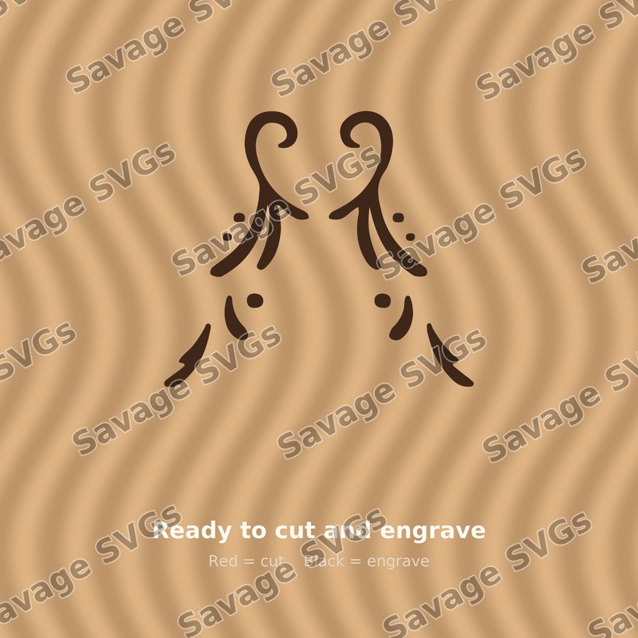 Symmetrical Vine Swirls