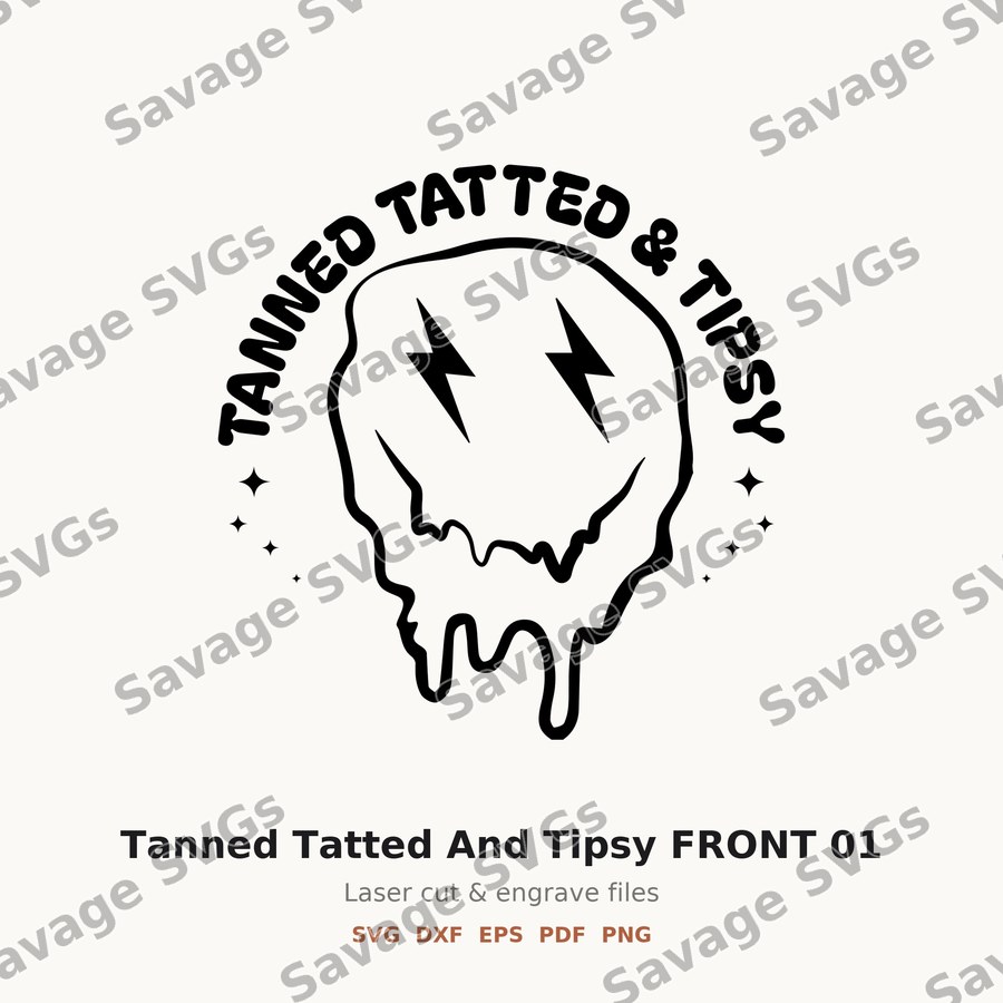 Tanned Tatted And Tipsy FRONT 01