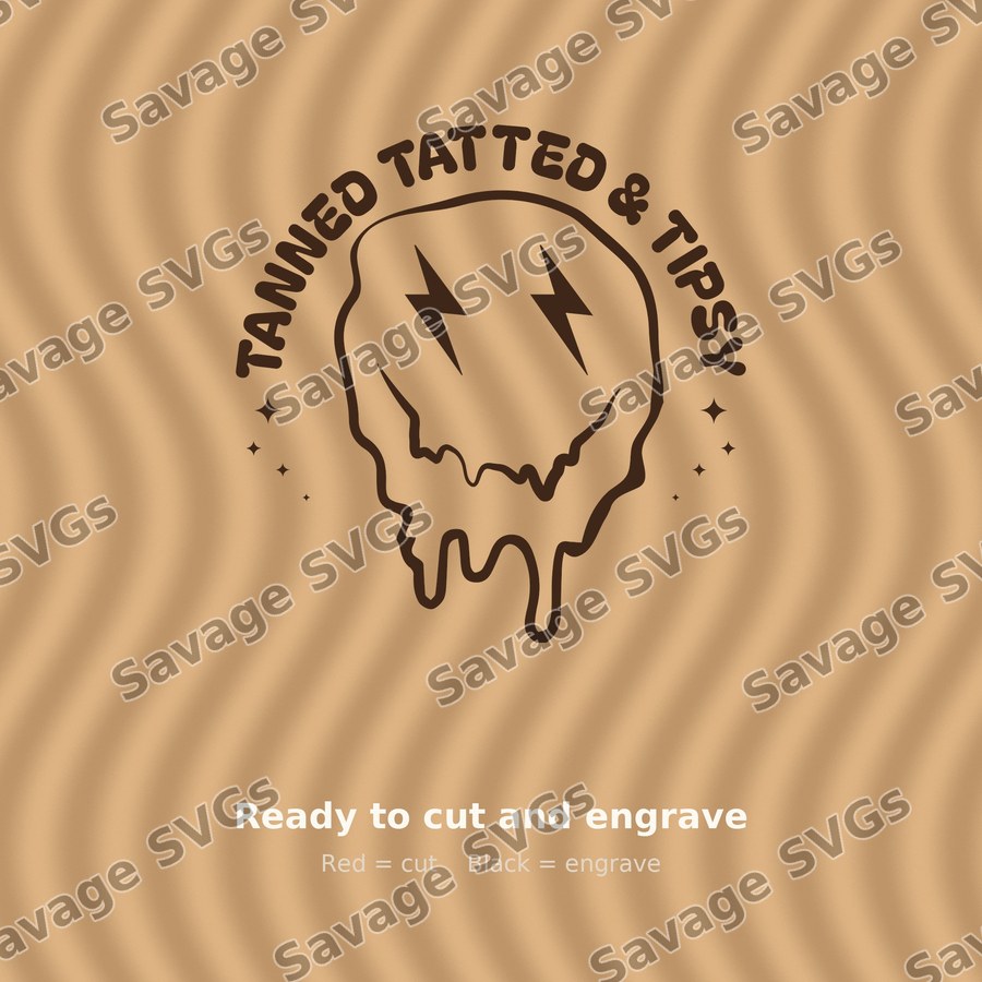 Tanned Tatted And Tipsy FRONT 01