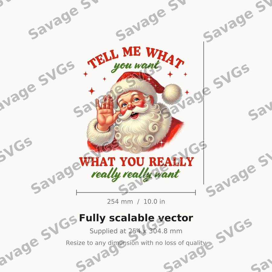 Tell Me What You Want Santa