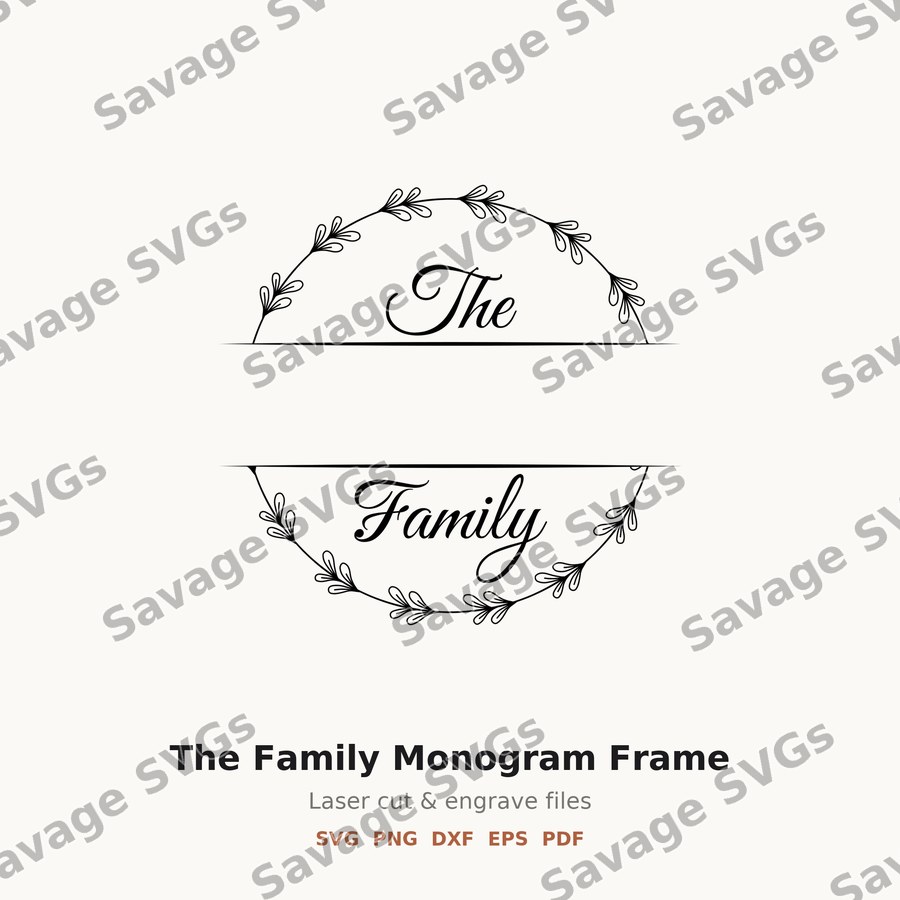 The Family Monogram Frame