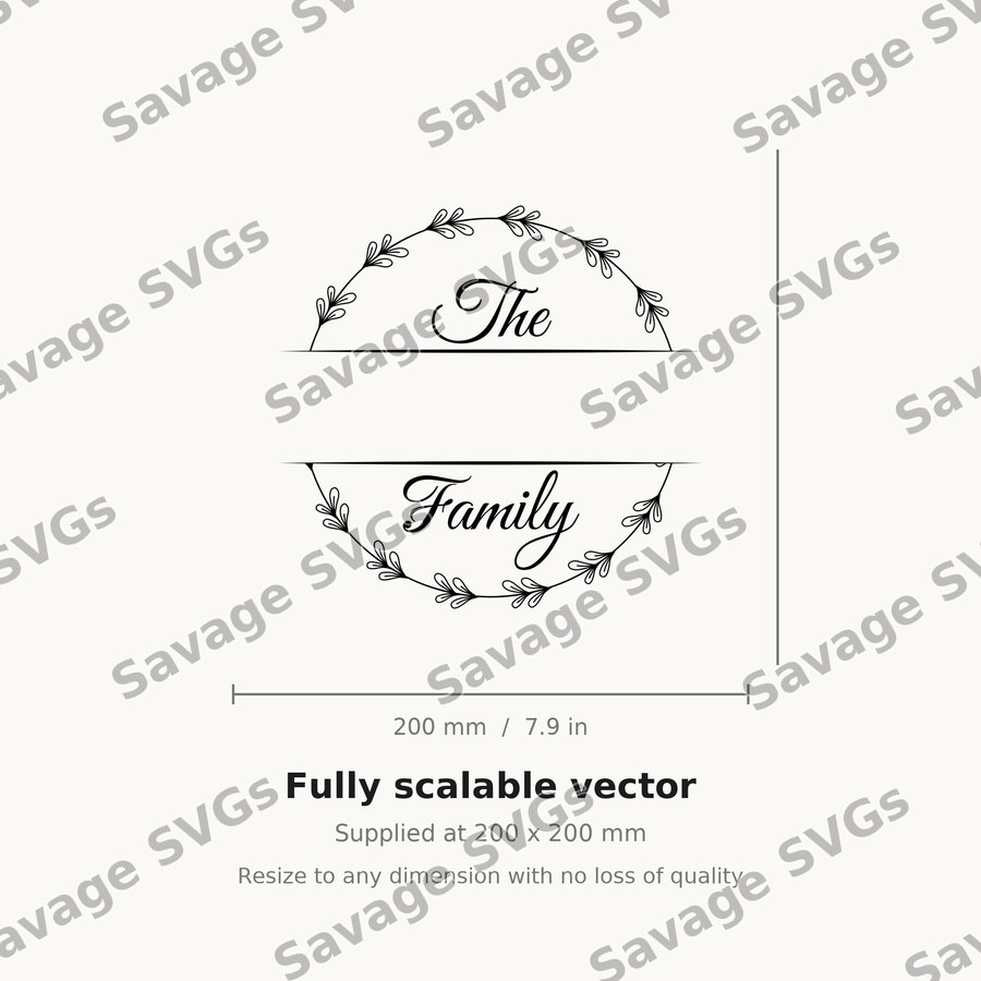 The Family Monogram Frame