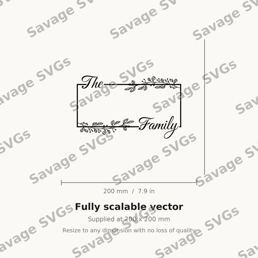The Family Name Frame