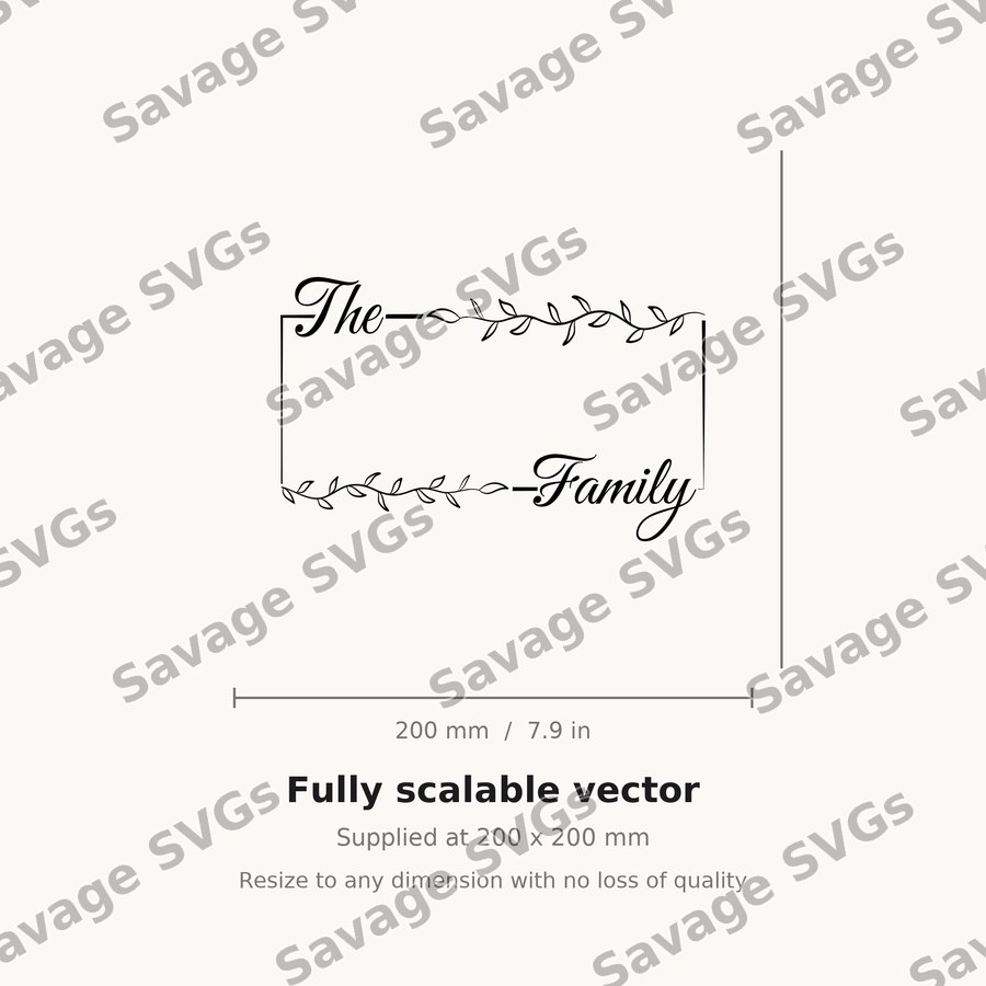 The Family Name Frame