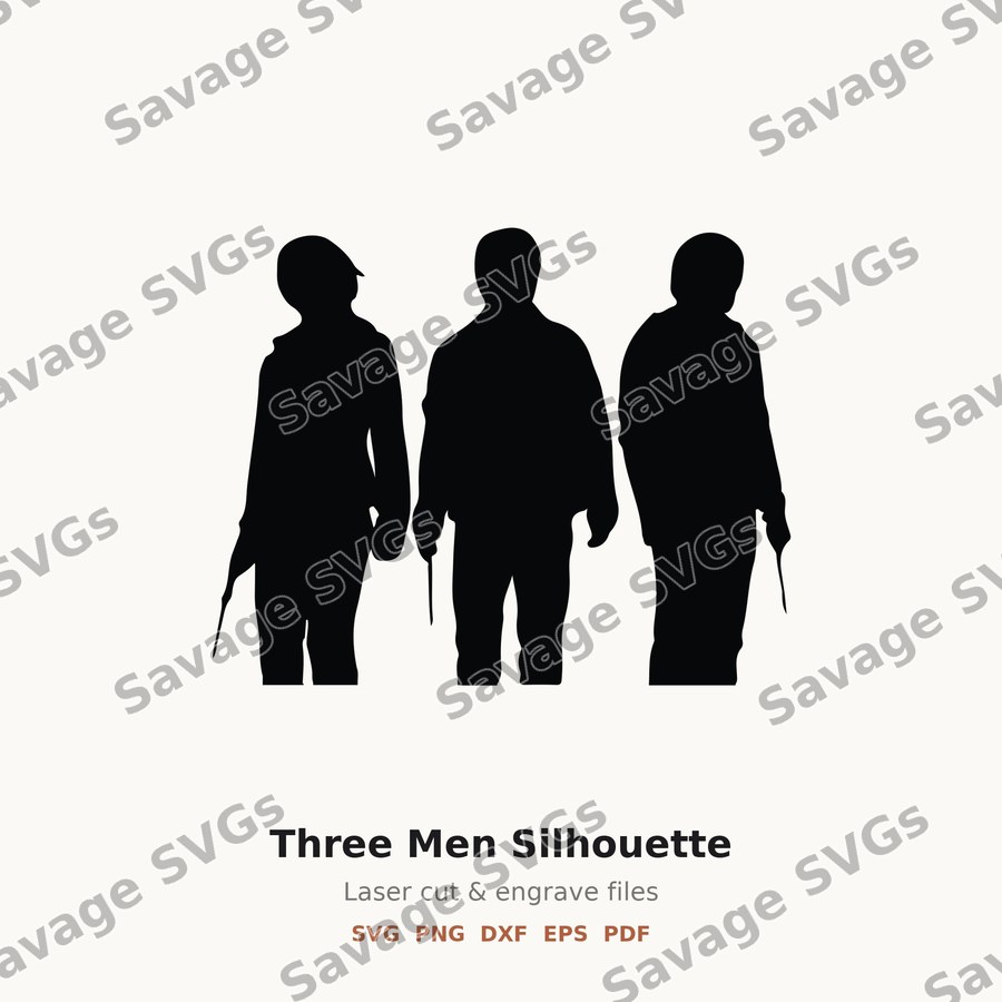 Three Men Silhouette